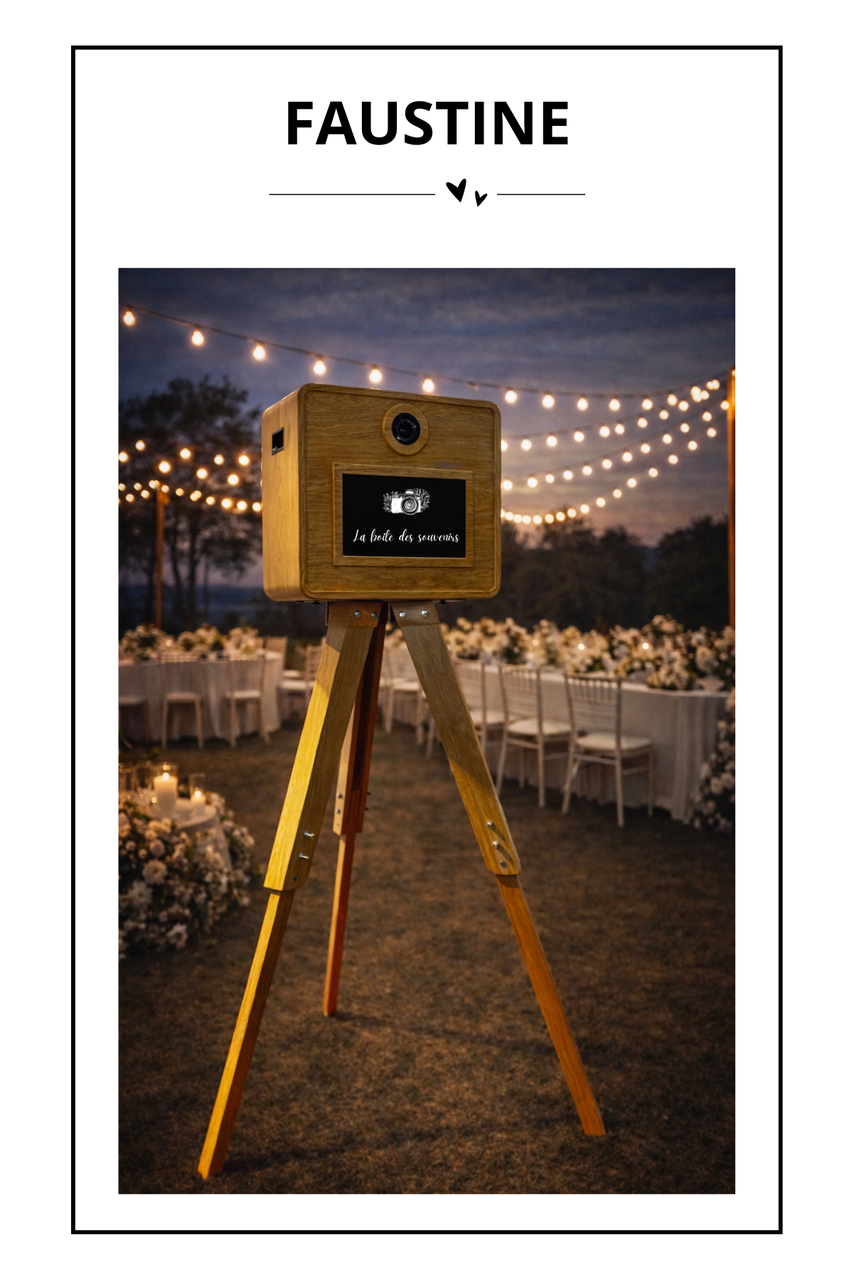 Le Photobooth Bois - Vintage